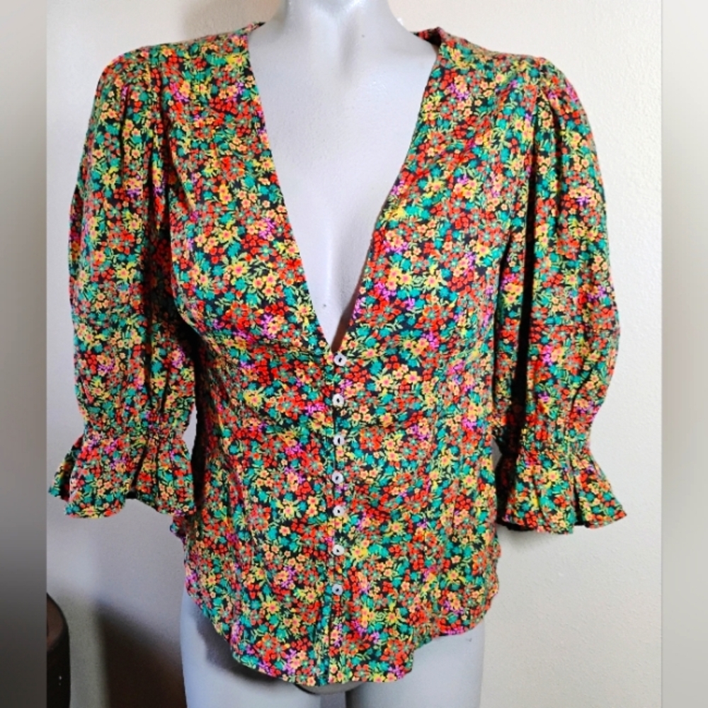 Free People floral print top, MD